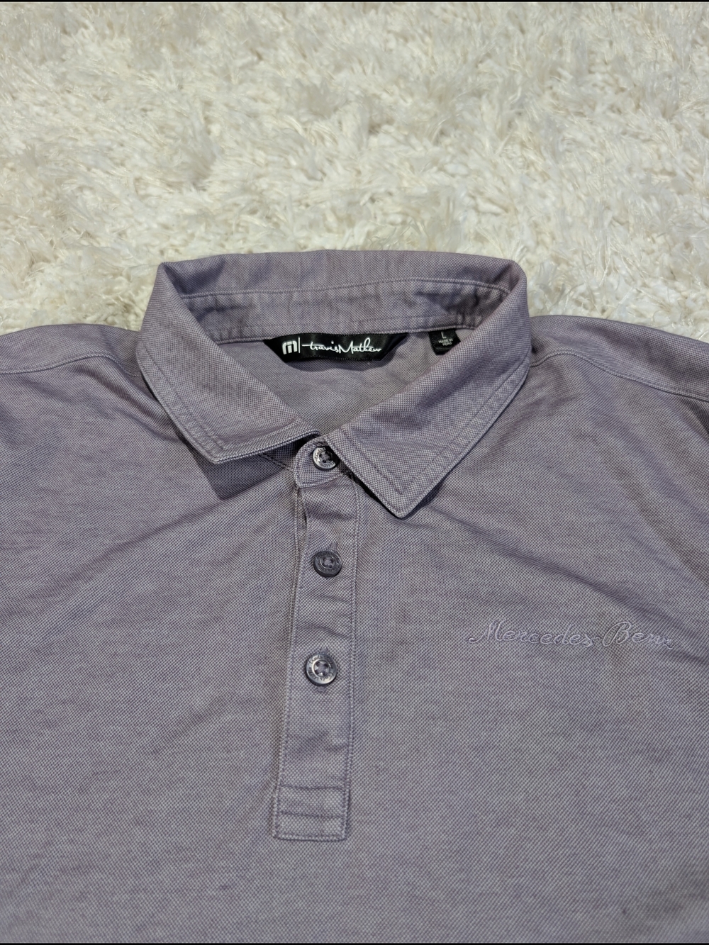 Travis Mathew Men's Lavender Polo